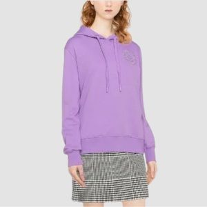 Versace Jeans Couture Logo Embroidered Drawstring Hoodie